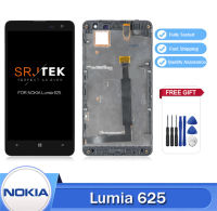 100% ผ่านการทดสอบแล้วสำหรับหน้าจอกระจกเซ็นเซอร์สัมผัส LCD ของ NOKIA Lumia 625สำหรับอะไหล่ทดแทนประกอบจอ LCD Digitizer NOKIA Lumia 625