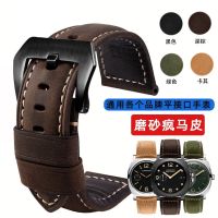 ▶★◀ Suitable for genuine leather watch straps for men and women first layer cowhide Panerai watch chain crazy horse leather rough 18 20 22 24 limited time sale