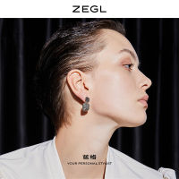 2023ZEGL ต่างหูผู้หญิงสีดำ 2021 ต่างหูสไตล์ย้อนยุคสไตล์ใหม่ต่างหูทงแดมุนเกาหลี