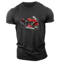 2022 Motorcycle Print Mens Tshirt Sports Shirt Clothes