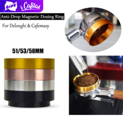 【Lucky】Coffee Dosing Ring Funnel Replacement Magnetic Anti-Drop Handy 304 Stainless Steel 51Mm 53Mm 58Mm Brewing Powder Tool Filter For Portafilters Breville Delongh Giselle Lebensstil PerySmith Airbot Imbaco