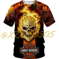 （xzx  31th）  (all in stock xzx180305)New Harley-Davidson Racing 3D Printed T-Shirt  18