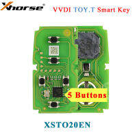 Oibwye XHORSE สมาร์ทคีย์ Xvdi XM XSTO20EN PCB Tfen T 5ปุ่มรีโมทอัจฉริยะสากลสำหรับโตโยต้า TOY-T