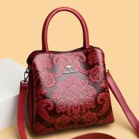 3 Layers Flower Print Luxury Women Handbags High Quality Patent Leather Ladies Totes Designer Shoulder Crossbody Bag for Female