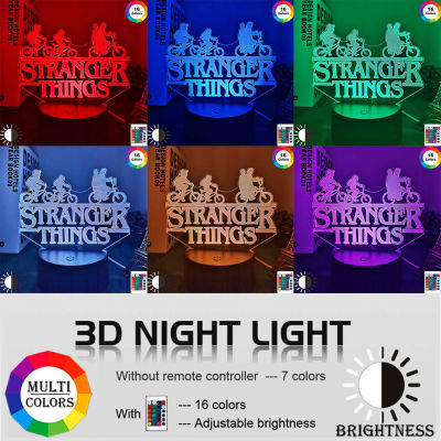 Stranger Things American Web TV Series Led Night Light 7 Colors Changing Touch Sensor Bedroom Nightlight Table Lamp Best Gift