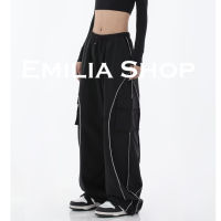 EMILIA SHOP กางเกงขายาว กางเกงเอวสูง สบายสไตล์ y2k 2023 ใหม่A20M02R 0326