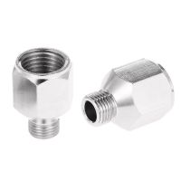 [HOT] 2pcs Airbrush Adaptor Connector Air Hose G1/8 quot; BSP Male G1/4 quot; BSP Female Parts for Air Compressor Airbrush Accessories