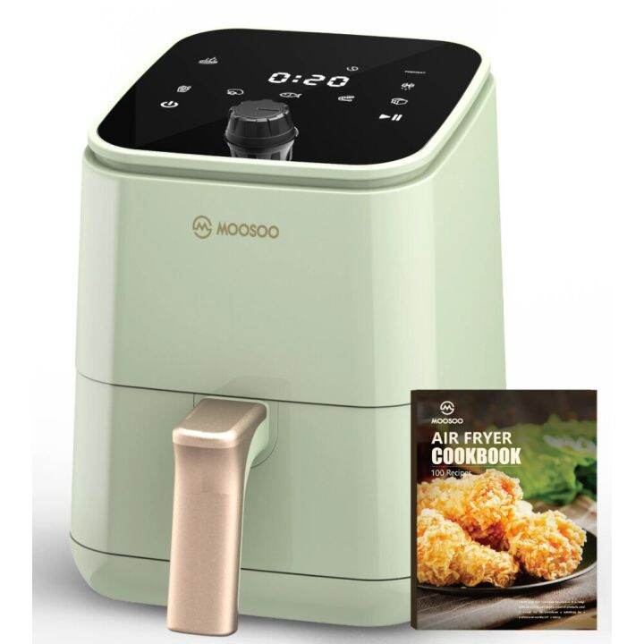 MOOSOO Air Fryer 2 Quart , 1200W Oilless Digital Air Fryer With