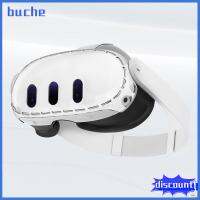 BUCHE พีซีพีซีพีซี ฝาครอบป้องกันหมวกกันน็อค VR ใสสะอาด ปลอกหุ้ม เคสพีซีพีซี ของใหม่ อุปกรณ์เสริม VR ตัวป้องกันป้องกัน สำหรับ Meta Quest 3