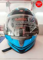 หมวกกันน็อคเต็มใบ MATRIX สีฟ้าส้ม HONDA H2C HELMET แท้100% SIZE L,XL รหัส APSTDHGFF2LZE,APSTDHGFF2XLZE