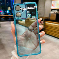 เคสโทรศัพท์ฟิล์มเลนส์สีใสสำหรับ VIVO Y27 4G 5G Y36 4G 5G V27 5G V27 5G Y33S Pro 5G V27e Y35 Y16 Y02 Y02A Y02S Y22 Y22S Y33T V23e Y21 Y20i Y12A Y12S Y20S Y20ปลอกโทรศัพท์มือถือ TPU นิ่ม2023ใหม่ล่าสุด Y15S Y17 Y12 Y15Y15A มีในสต็อก