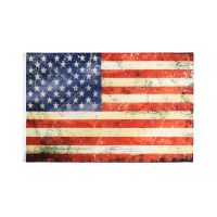 free shipping 90x150cm Vintage Style Tea Stained old Antiqued American US Flag