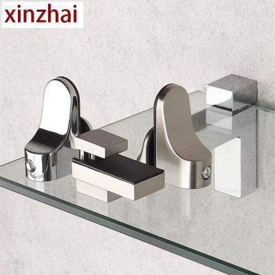 Adjustable Glass Clamps Brackets Shelf Holder Support Clamp Holder Glass Shelves Zinc Alloy Fish Mouth Clip Clamps