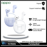 OPPO Enco Air หูฟัง5.3หูฟังบลูทูธไร้สาย3 TWS หูฟังไร้สายตัดเสียงรบกวน AI AAC SBC สำหรับ OPPO Reno 9 Pro