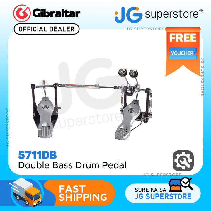 Gibraltar 5711DB Single Chain Drive Double Bass Drum Pedal with