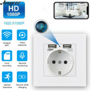 Eu Plug 24 7 Hd Socket Base Mini Camera Wifi Power Outlets Wireless Home