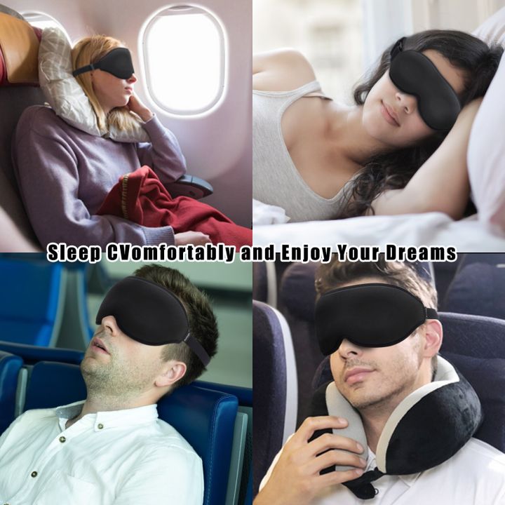 การนอนหลับที่3d-สำหรับผู้หญิงผู้ชายตาบอดกลางคืนทรงถ้วยโค้งแผ่นปิดตาปิดกั้นแสงที่หรูหราที่ปิดตาขึ้นรูป