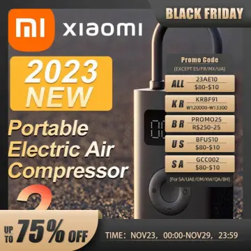 Portable Mini Xiaomi Air Pump 2 Mijia 150PSI Electric Air Compressor  Treasure TypeC LED Multitool Inflator