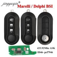 Delphi &amp; Marelli Car Remote Key For Fiat MPV Bravo/Ducato 500 Doblo Qubo Grande Punto Citroen Jumper Peugeot Boxer 433.92 ID46