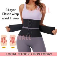 AJM 3 Layer Lapis Elastik Band Adjustable Waist Trainer Bengkung Bersalin Pantang Kurus Moden Belly Wrap Postpartum Shaper