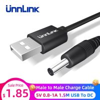 Unnlink 1.5M Usb ไปยัง Dc 3.5Mm * 1.35Mm 5V 0.8-1a สายไฟตัวผู้ไปยัง1.5M Usb เราเตอร์พัดลมสายชาร์จสำหรับอุปกรณ์เชื่อมสาย