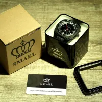 SMAEL nd electronic watch square black iron packaging