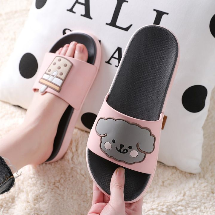 women-summer-slippers-slide-sandals-beach-flip-flops-cartoon-dog-corgi-comfortable-thick-sole-girls-flat-shoes-zapatillas-mujer