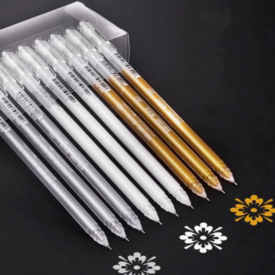 3/9pcs 0.6mm Highlighter Sketch Markers Pens White Paint Gel Pen for Art Marker Manga Painting Fine Liner Pen-zptcm3861