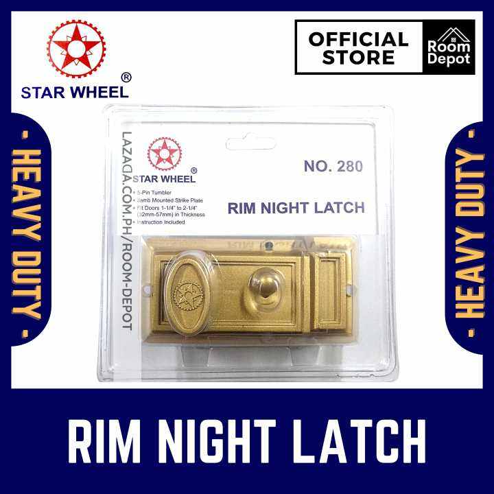 Starwheel Rim Night Latch Entrance Original Heavy Duty Security ...