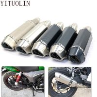 Motorcycle Exhaust Muffler With Db Killer 51MM For Yamaha Dragstar 650 Yz 250 Raptor 700 Fazer 1000 R1 2004 Fz8 Mt07 Majesty 400