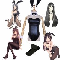 Bunny Girl Women Black Sexy Jumpsuit Sakurajima Mai Cosplay Costume For Girls Halloween Rascal Does Not Dream Of Bunny Girl Senp