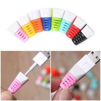 【CW】 10pcs/Set Soft Cable Protector Bobbin Winder Data Protection Twine iPhone USB Charging Cover