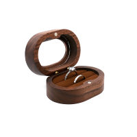 Wooden Case Ring Box Velvet Soft Interior Ring Box Ring Organizer Fashion Ring Box Oval Ring Box Wood Ring Box