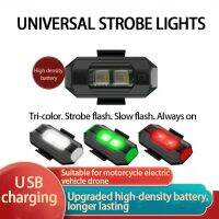 LED Drone Signal Lights for DJI Marvic 2 /Air 2S/Mini 2Pro Night Fly Visible RGB Strobe Lighting Rechargeable Bycicle TailLights Adhesives Tape