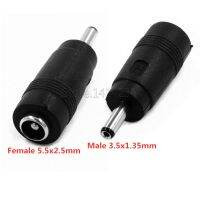 DC Power Adapter Connector Plug DC Conversion Head Jack Female 5.5x2.5mm Turn Plug Male 3.5x1.3mm