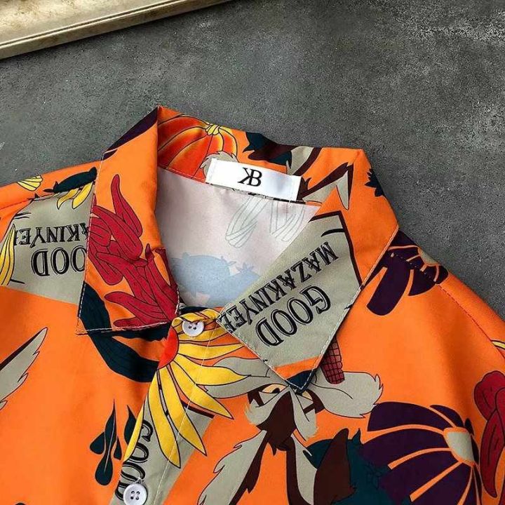 มาใหม่-เสื้อฮาวาย-hawaii-shirt-สไตล์เกาหลี-ราคาถูก-สำหรับผู้ชายและผู้หญิง