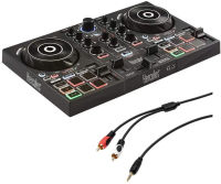 Hercules DJ Control Inpulse 200 with /8" Stereo Mini to Dual RCA Y-Cable (6) Bundle