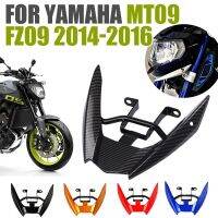 สำหรับยามาฮ่า MT-09 MT09 FZ-09 FZ09 2015 2016อุปกรณ์เสริมรถจักรยานยนต์อุปกรณ์เสริมจะงอยปากกรวยจมูกต่อด้านหน้าแฟริ่งไฟหน้า