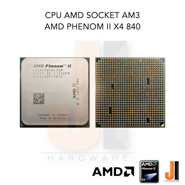 cpu-amd-phenom-ii-x4-840-4-cores-4-threads-3-2-ghz-95-watts-tdp-no-fan-socket-am3-สินค้ามือสองสภาพดีมีการรับประกัน