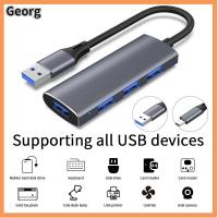 GEORG คอมพิวเตอร์ ตัวแยกหลายพอร์ต 4พอร์ต ตัวขยาย Type-C 3.1 ฮับ USB 3.0 สถานีท่าเรือ