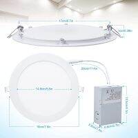 4 Pack 7 Inch Ultra-Thin 18W LED Recessed Ceiling Light with Junction Led Panel Lights Downlight for Office Home Decor