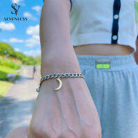 Hot2pcsชุด18K Gold Plated Titanium Steel Sun Moon Charm สร้อยข้อมือคู่ผู้ชายและผู้หญิงสแตนเลสแม่เหล็กเครื่องประดับ Gift