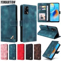 Flip Leather Phone Case For OPPO A52 A72 A92 A15 A53 S A54 A74 A94 A95 A16 F19 A9 A5 2020 A57 A77 PU Magnetic Wallet Card Cover