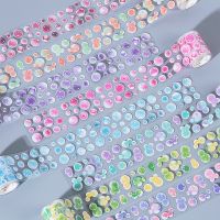 MOHAMM 1 Roll Fantasy Shiny Bubble Dot Tape for Photo Album Crafts Greeting Cards Diary Scrapbooking Decoration Adhesives Tape