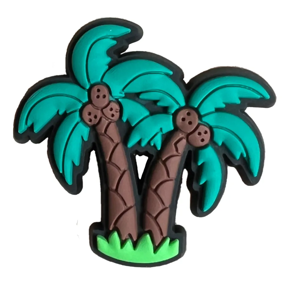 palm tree croc charm