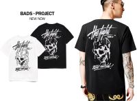 Just say bad ® เสื้อยืดสตรีท รุ่น Fight skull สีขาว ดำ ( ลิขสิทธิ์แท้ ) ผู้ชาย แขนสั้น M L XL 2XL / TS