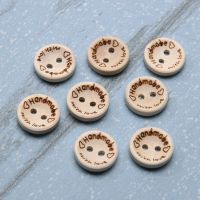 100pcspack Handmade with love Buttons Scrapbooking Sewing Buttons