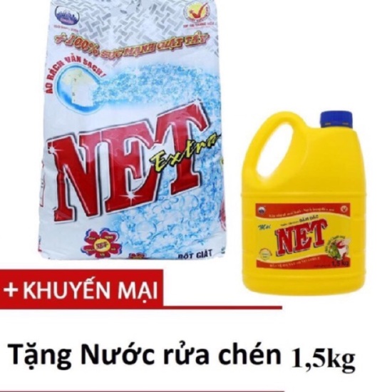 Hoàn tiền 10% combo bột giặt net extra 5,5kg new tặng nrc 750g - ảnh sản phẩm 2