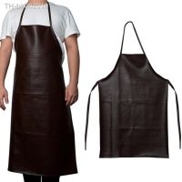 ™❀ Welder apron Long apron PU Men apron Waterproof apronFireproof Oil-Proof For Cooking Washing Cutting Welding Welder Accessories