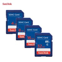 {3 Years warranty+Local} 100% Original SanDisk 32GB 16GB 8GB 4GB SDHC Memory Card Class 4 SD Card for Camera Tablet Laptop